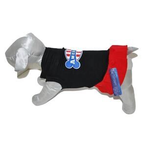 NWT MED * Patriotic Dog Dress with Ruffle & Bone